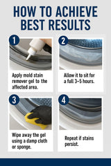 ACTIVE Mold Stain Remover Gel Cleaner Heavy Duty Stain Cleaner for Front Loader Washing Machine Seal, Bathroom Grout, Shower, Caulk - Front Load Washer Cleaning Solution - 7 Fl Oz