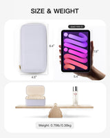 Vlando Jewelry Box with 12 Velvet Jewelry Bags Travel Jewelry Case for Girls Jewelry Organizers Necklace Rings Earrings Storage Bags Christmas Gifts Bridal Shower Gifts-Purple