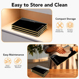 Electric Warming Tray, Extra-Long 47.24'' x 11.81'' Glass Surface, 3-in-1 Warming Mat for Food, with 7 Temperature + 8-Hour Timer Settings, Modular Food Warmers for Parties Buffet for Catering