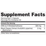 Nugenix Essentials DIM Supplement 305 mg Diindolylmethane & BioPerine for Hormone Balance, 90 Capsules