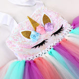 Tutu Dreams Unicorn Gifts for Girls Christmas Dress Pink Party Dresses Sequin Rainbow Tutu Flower Girl Birthday Party (Sequin Unicorn, 7-8 Years)