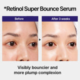IOPE Retinol Super Bounce Serum - Daily Korean Skincare for Anti-Aging, Reduction in Fine Lines & Wrinkles, Beginner Friendly, Gentle Nourishment for Sensitive Skin, 1.69 Fl Oz.