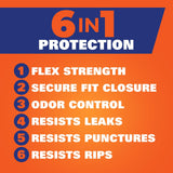 Hefty Ultra Strong 13 Gallon Trash Bags, Tall Kitchen Trash Bags 13 Gallon Size, Drawstring Closure, Continuous Odor Control, White, Lavender and Sweet Vanilla Scent, 110 Bags