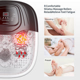 RIGHTMELL Foot Spa Bath Massager with Heat, Epsom Salt,Bubbles, Vibration and Red Light, Tub for Stress Relief,Foot Soaker Fathers Day Birthday Gifts for Mom Dad Women Men Her Him