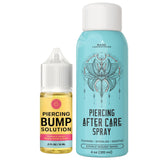 BASE LABORATORIES Piercing Aftercare Kit: Keloid & Piercing Bump Solution Oil(15ml) + Piercing Aftercare Spray (4oz) - for Keloid Bump Removal & Cleansing Soothing Piercings Before & After