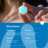 Create Creatine Monohydrate Gummies for Men & Women, Boost Focus, Strength, and Endurance, Anti-Melting Formula, Vegan, Gluten-Free, Non-GMO, 1.5g of Creatine per Gummy (Blue Raspberry, 90 ct)