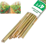 Groovboo Natural Bamboo Plant Stake, （4FT 50Pcs） Sturdy Bamboo Poles, Durable Plant Bamboo Stake, Garden Climbing Plant Bracket.