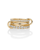 PAVOI 14K Gold Plated Statement Interlocking Ring for Women, Yellow Gold