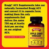 Bragg Apple Cider Vinegar Capsules with Vitamin D and Zinc - (2 Pack) 90 Capsules - Supports The Immune System