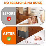 Rectangle Chair Leg Protectors for Hardwood Floors,16 PCS Silicone Covers to Protect Wood Tile Floors Felt Pads Furniture Leg Caps Reduce Noise. Easy to Move.(Black,0.5 x 1.5 Inch,Rectangular)
