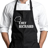 Chef Apron with Custom Name, Personalized Gifts for Men, Gifts for Women, Aprons for Women with Pockets, Valentines Day Gifts, Father's Day Gifts, Christmas Gifts, Anniversary, Mother's Day Gifts