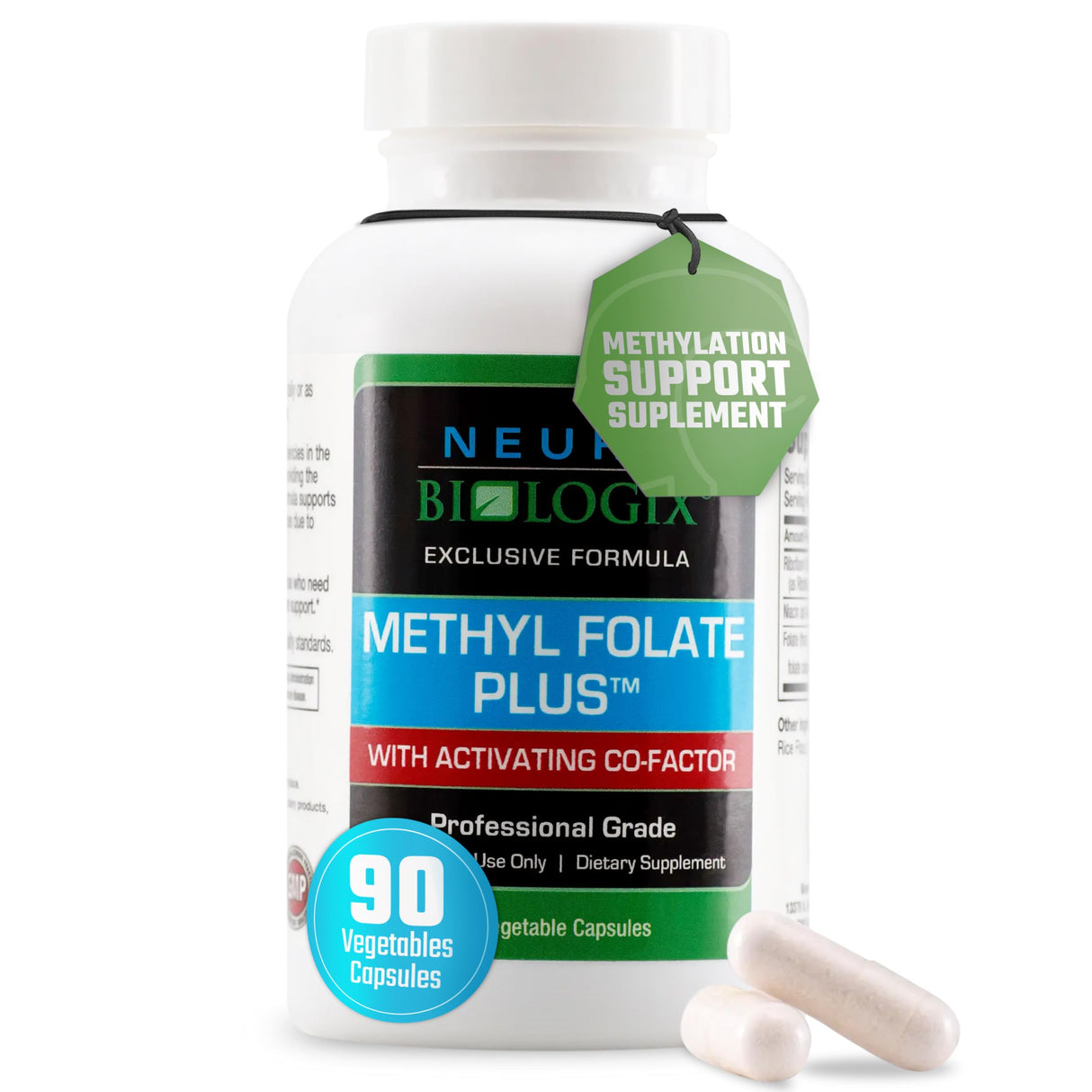 Methyl Folate Plus - Advanced Blend of L-5-Methylfolate, Folinic Acid & B Vitamins for Methylation Support - Methylfolate Supplement for Neurological & Immune Function Support