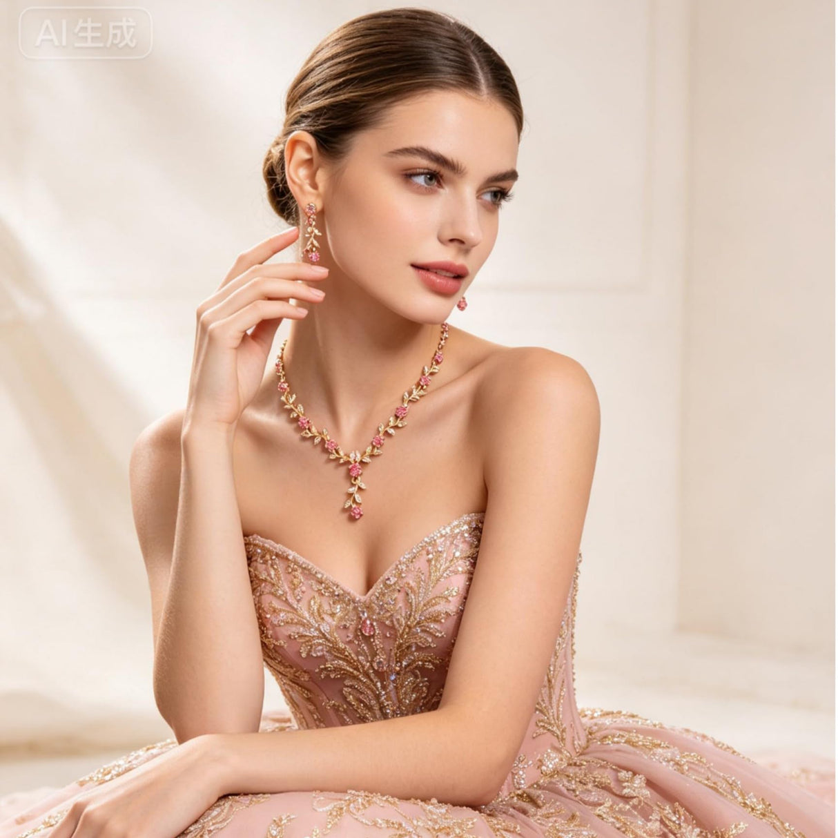 Kamirola Metal Tiaras and Crowns for Women,Tiaras Earrings Necklace sets