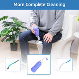 Toilet Aids Set for Wiping - Long Handle Butt Wiper for People Overweight, Elderly and Disabled, Bottom Buddy Wiping Aid for Bathroom ( 4PCS Personal Hygiene Kit )