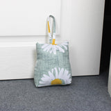 CERAYOU Cute Decorative Weighted Door Stopper, Trapezium Fabric Door Stop with Handle Heavy Duty Door Floor Stop for Home Office Bedroom Living Room