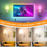 Battery Operated Wall Sconces Set Of 2, Wireless Battery Wall Light With 10000mAh RGB Rechargeable Magnetic Bulb, Rechargeable Wall Sconce With Remote Control For Bedroom, No Electrician Required