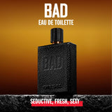 Diesel Bad, Eau de Toilette for Men, Woody Scent With Notes of Bergamot, Caviar & Tobacco, 1.7 Fl.Oz.