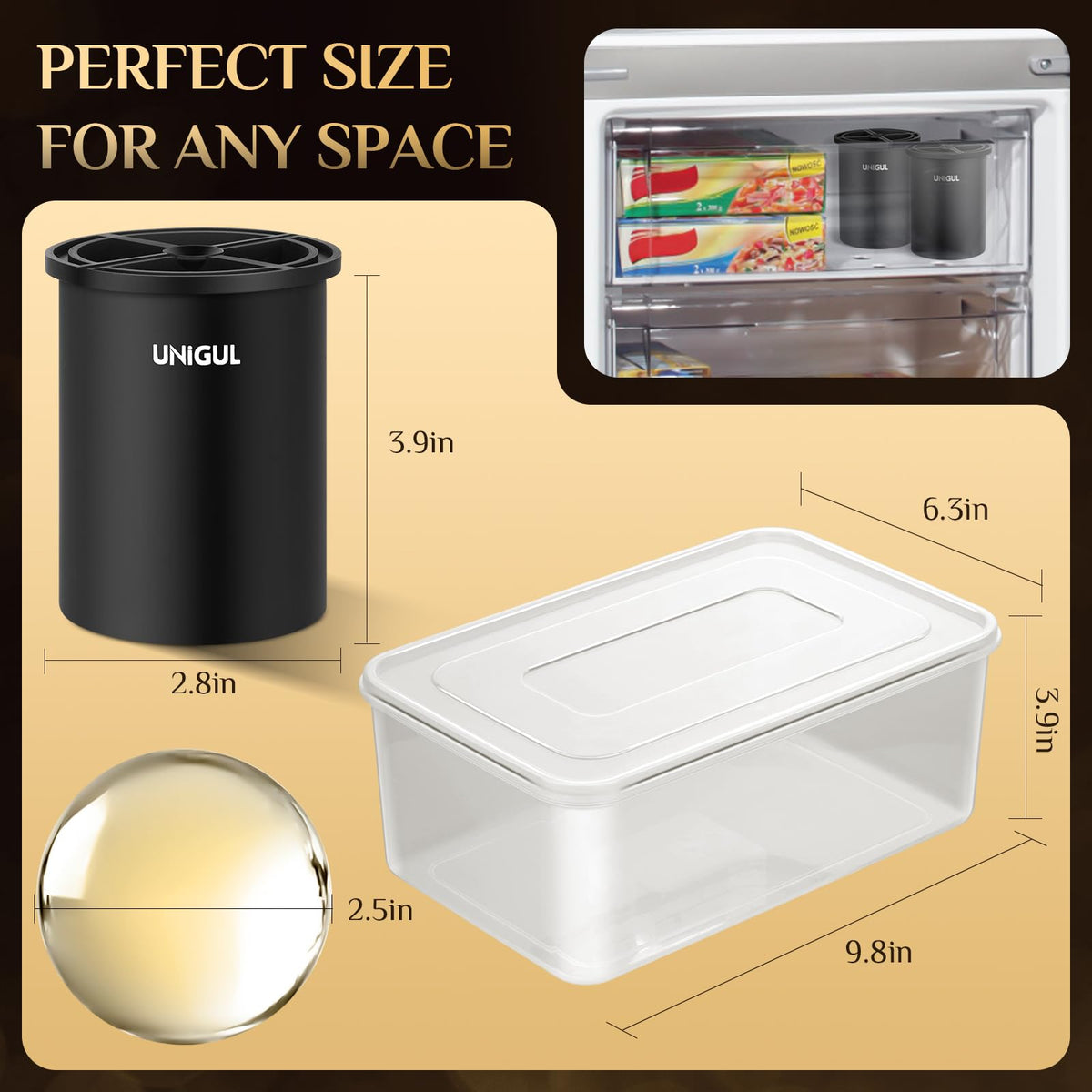 Clear Ice Cube Maker, 2.5" Stainless Large Round Ice Ball Mold for Whiskey