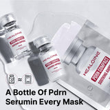 HEALOINE Salmon DNA PDRN Pink Deep Collagen Face Mask,Overnight Sensitive Irritated Skin Face Mask,Hydrating, Firming and Moisturizing Korean Facial Mask 30g*10ea