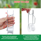 Tomato Support Hooks with String,20 Pack Tomato Trellis Roller Hooks with 49.2FT String for Plant,Greenhouse Tomato Flower Vine Twine Crop Trellis Kit Plant Roller Hook