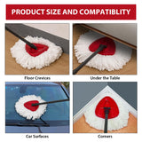 6-Pack Mop Replacement Heads for Ocedar Mop Replace Head EasyWrin Spin Mop Heads Replacements, Easy Cleaning Mop Head Replacement
