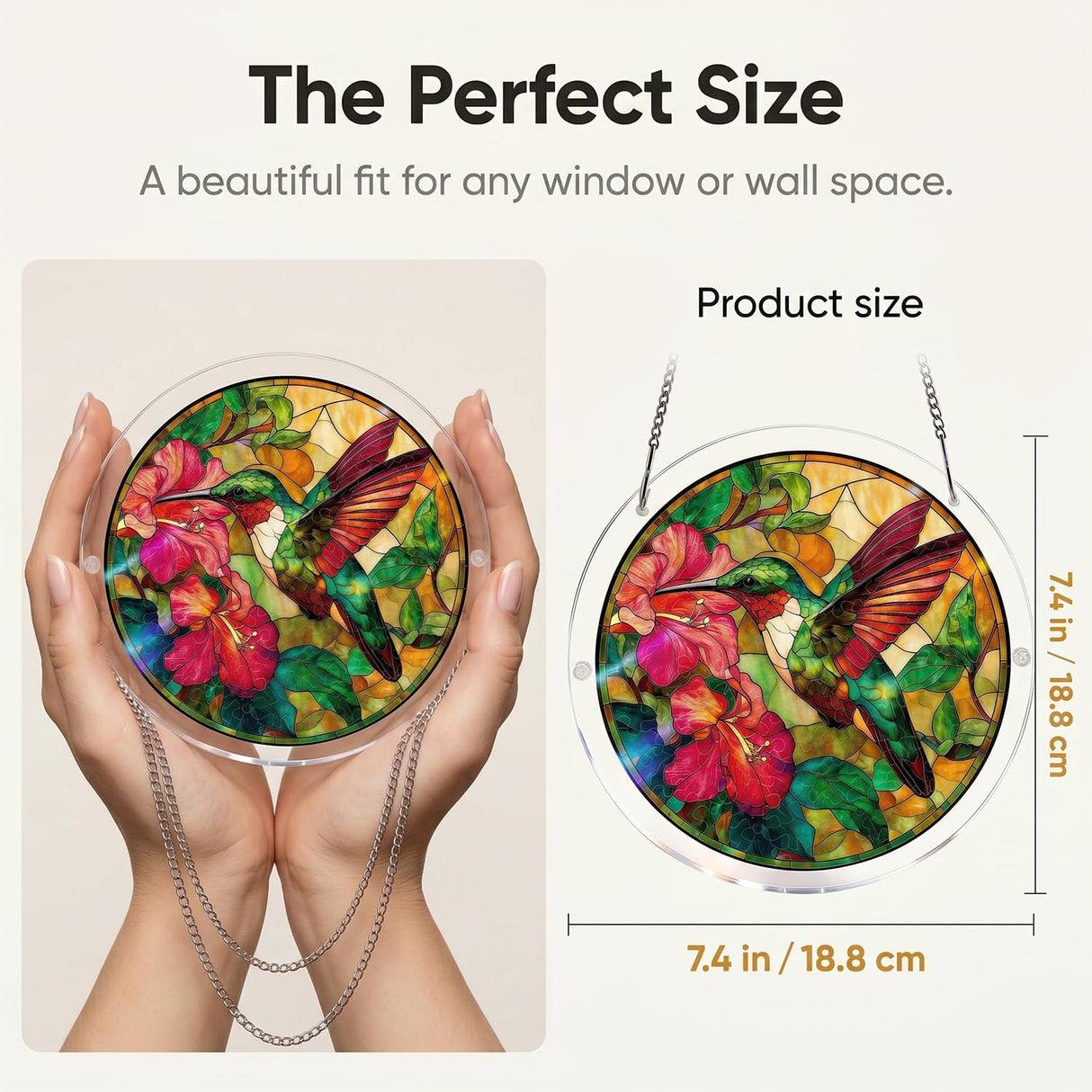 Acrylic Puzzles Sun Catcher Window Hanging, 7.5 Inch Sun Catcher Puzzle Kit for Garden Decoration DIY Acrylic Puzzle Kit Sun Catcher for Women Men Mom Birthday Gift Home Decor (Forget me not Flower)