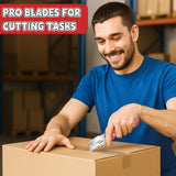 JETMORE 300 Pack Utility Knife Blades, SK5 Steel Box Cutter Blades, Blade for Box Cutter & Razor Knife, Sharp Utility Blades Refills for Construction, Home Repair, DIY, Office Use