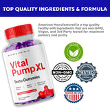 (2 Pack) Vital Pump XL Gummies , Official Vital PumpXL Maximum Strength Gummy Supplement, All Natural VitalPump XL Gummies Once Daily Chewable Multivitamin Supporting Strength and Energy (120 Gummies)