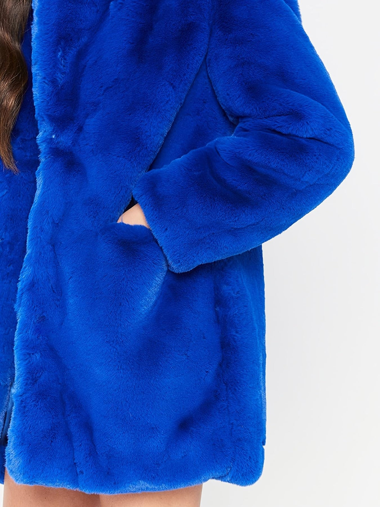 TOPONSKY Faux Fur Outwear Coats Winter Furry Women Christmas Vests Warm Jackets Royla XL