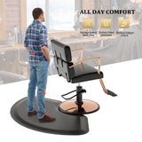 OmySalon Salon Floor Mat Anti Fatigue Thick Barber Chair Mats, Salon Mat for Hair Stylist Standing, Barbershop Beauty Spa Hairdressing Shampoo Equipment