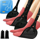 2-Pack Airplane Foot Hammock, Portable Leg Rest with Removable Cushion, Ergonomic Support for Travel, Car & Home