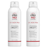 EltaMD UV AOX Mist Mineral Sunscreen Spray, SPF 40 Spray Sunscreen for Face and Body, Zinc Oxide Formula with Antioxidants, 5 oz Bottle (Pack of 2)