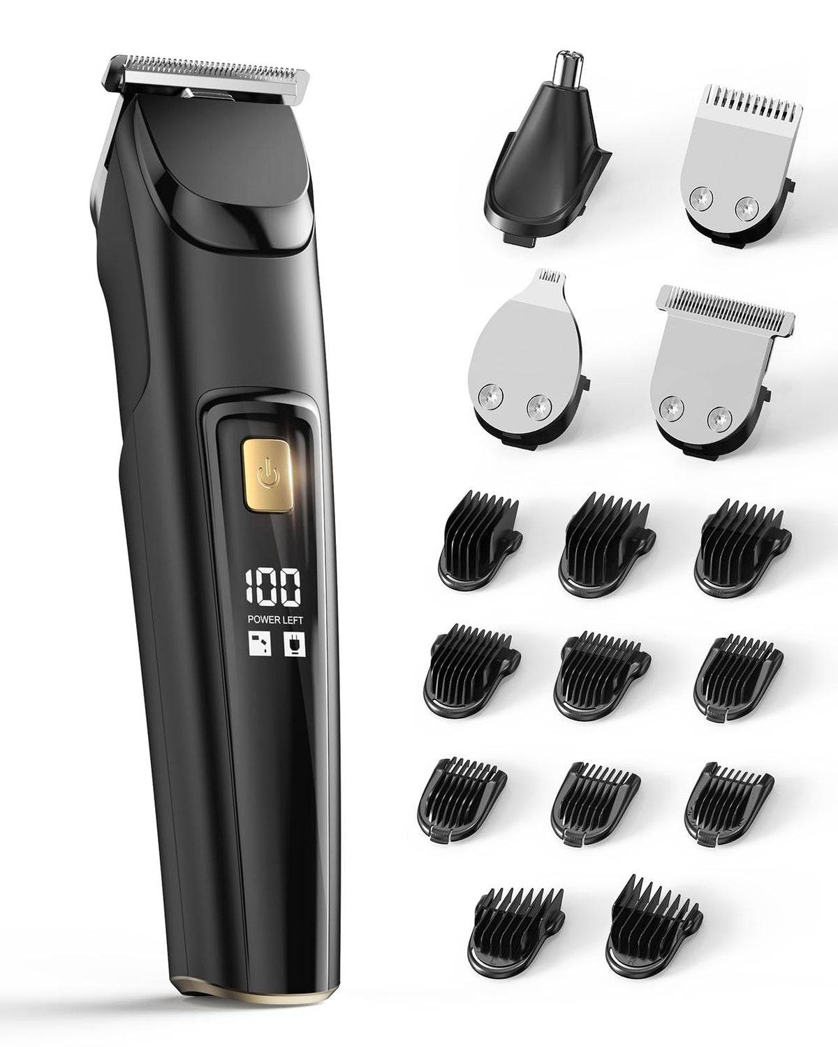 Beard Trimmer for Men, Fast Charging 4-in-1 Kit, 18 Lengths, Accessories