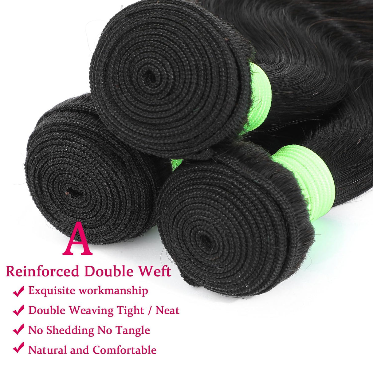 Human Hair Bundles Body Wave Bundles Human Hair 16 18 20 Inch 12A Grade 100% Unprocessed Brazilian Virgin Hair Body Wave 3 Bundles Deals Real Human Hair Extensions For Black Women Natural Black