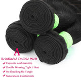 Human Hair Bundles Body Wave Bundles Human Hair 16 18 20 Inch 12A Grade 100% Unprocessed Brazilian Virgin Hair Body Wave 3 Bundles Deals Real Human Hair Extensions For Black Women Natural Black