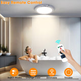 Gotopceed Rechargeable Motion Sensor Ceiling Light with Remote - Magnetic Wireless Ceiling Light Battery Powered for Closet Shower Stairs Shed Hallway ect