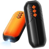 AI Hand Warmers Rechargeable 2 Pack - 6000mAh Electric Hand Warmer with LED Lights, 5-Temp Smart Control, Portable Pocket Heater, Gifts for Christmas, Outdoor, Hunting, Golf, Camping Accessories