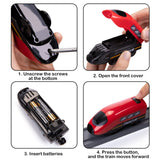 Train Sets for Toddlers, 66 Pcs Trains Toy with Battery Operated & Tracks (Magnetic Connection), Compatible with Thomas, Brio, Christmas Toy Gifts for 3 4 5 6 7 8 Years Old (Fire Engines)