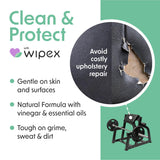 Wipex Gym Wipes for Equipment Cleaning - 700 Large 8"x12" Natural Fitness Wipes Refills for Dispensers - Made with Lemongrass, Eucalyptus Oil & Vinegar, Bulk Surface Multipurpose (1 Pack)