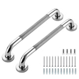 Grab Bars for Shower, 2 Pack 16-Inch Anti Slip Shower Handles for Elderly, Safety Shower Grab Bar, Stainless Steel Handicap Grab Bars for Bathroom (Polished Nickel 1" Diameter)