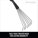 Corona GT 3050 Extendable Handle Rake, Extends reach to 34 inches, Red, 18"-36"