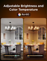 Govee E12 Led Bulb, Smart Light Bulbs for Chandelier/Living Room, Color Changing Candelabra Bulbs Work with Matter, Alexa, Google Assistant, 40 Watt Equivalent, 450 LM, 80 CRI, 2.4Ghz Only, 4 Pack