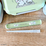OSK Chiikawa Pull Lid Chopsticks Case Set, 6.9 x 1.1 x 0.6 inches (175 x 27 x 15 mm), Plastic ‎HS-11