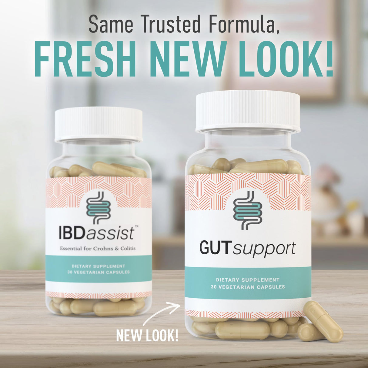 IBDassist™ Gut Support Capsule - Gut Health & Digestion Supplement - Constipation & Occasional Bloating Relief for Women & Men* - Complete with Vitamin D3, A, E, Zinc & More - 30 Capsules