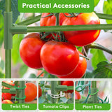 SOUNDVALUE 3 Pack Tomato Cage with 10 Gallon Grow Bag for Garden Balcony