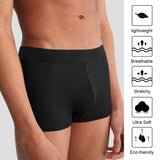 Natural Feelings Mens Underwear Boxer Briefs Pouch Trunks Underwear for Men 1.5" No Fly Boxer Trunks 4-Pack M