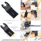 Bionso 120PCS Oscillating Tool Blade, Professional Universal Titanium Multitool Blades for Wood Metal, Multi Tool Blades Kits, Oscillating Saw Blades Fit Dewalt Ryobi Milwaukee Rockwell Fein Makita
