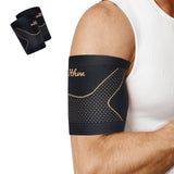 ITHW Copper Bicep Tendonitis Brace, Bicep Compression Sleeve for Pain Relief, Bicep Brace for Men and Women Muscle Strains Tear Injury(Copper, X-Large)