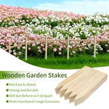 Layrslot 30 Pcs 12 Inch Wooden Garden Stakes, Wooden Stakes for Signs, Grade and Survey Stakes for Plant Support, Silt Fence, Farm Survey Boundaries, Baselines