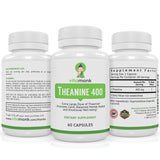VitaMonk L Theanine 400mg Supplement - L-Theanine 400mg with No Artificial Fillers - Extra Strength L Theanine Supplement - Ltheanine 60 Capsules